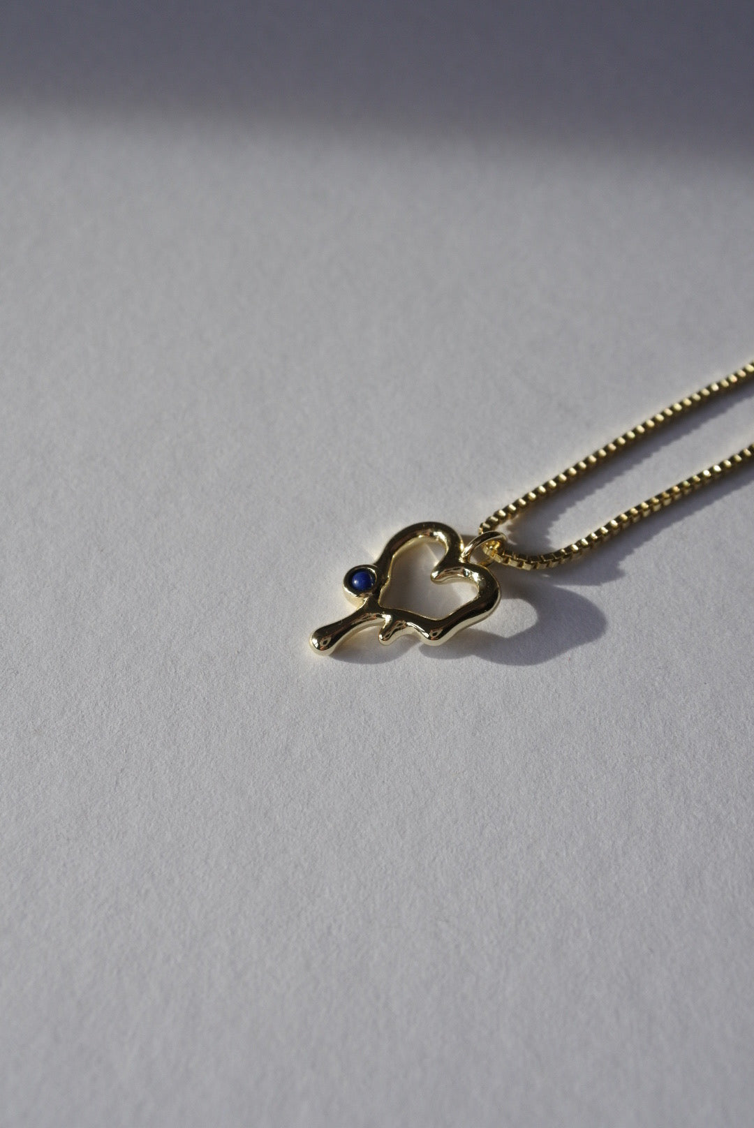 Golden heart necklace