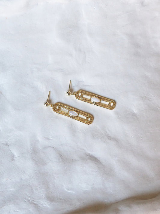 Golden Althea earrings