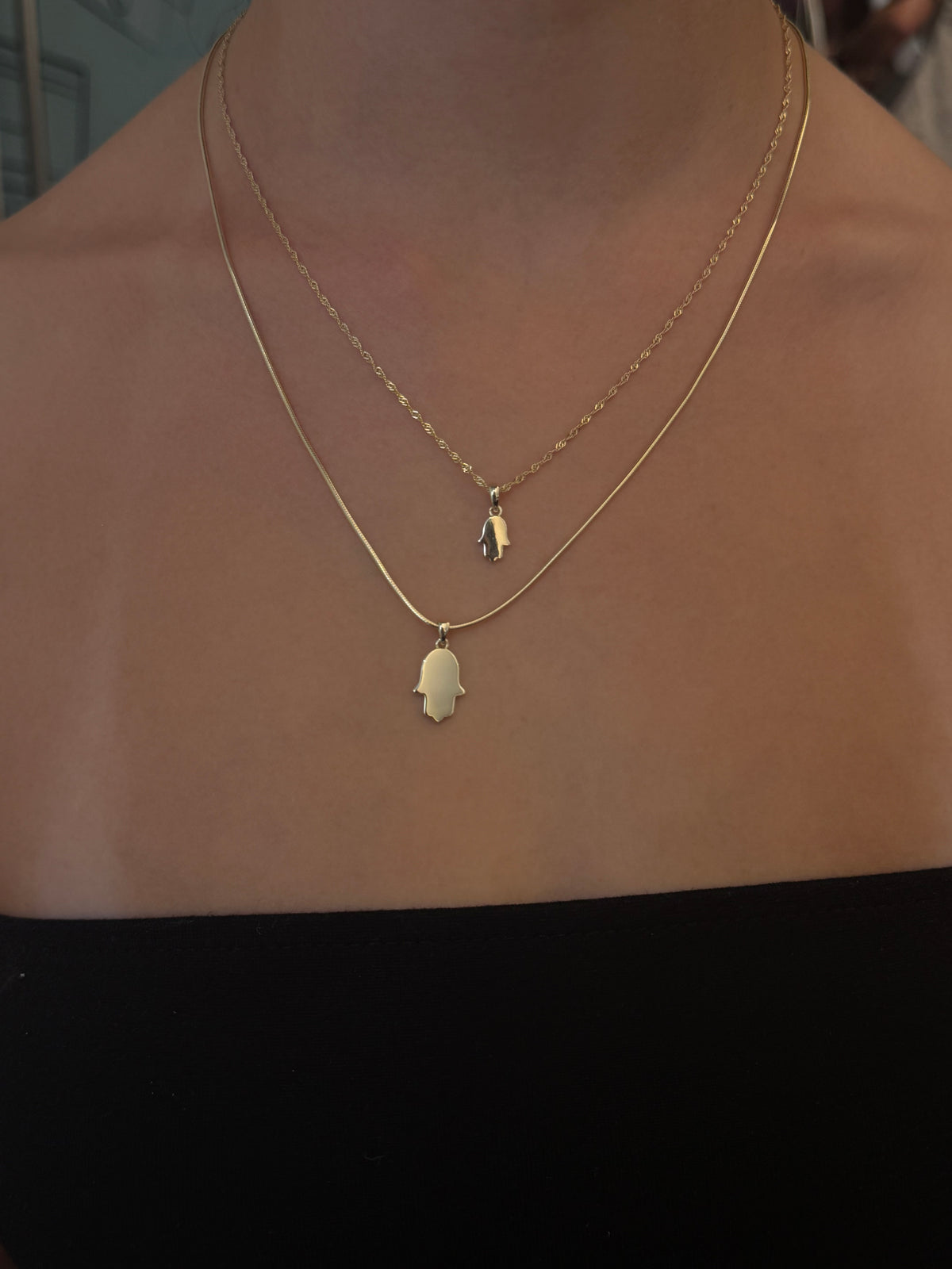 Hamsa L necklace