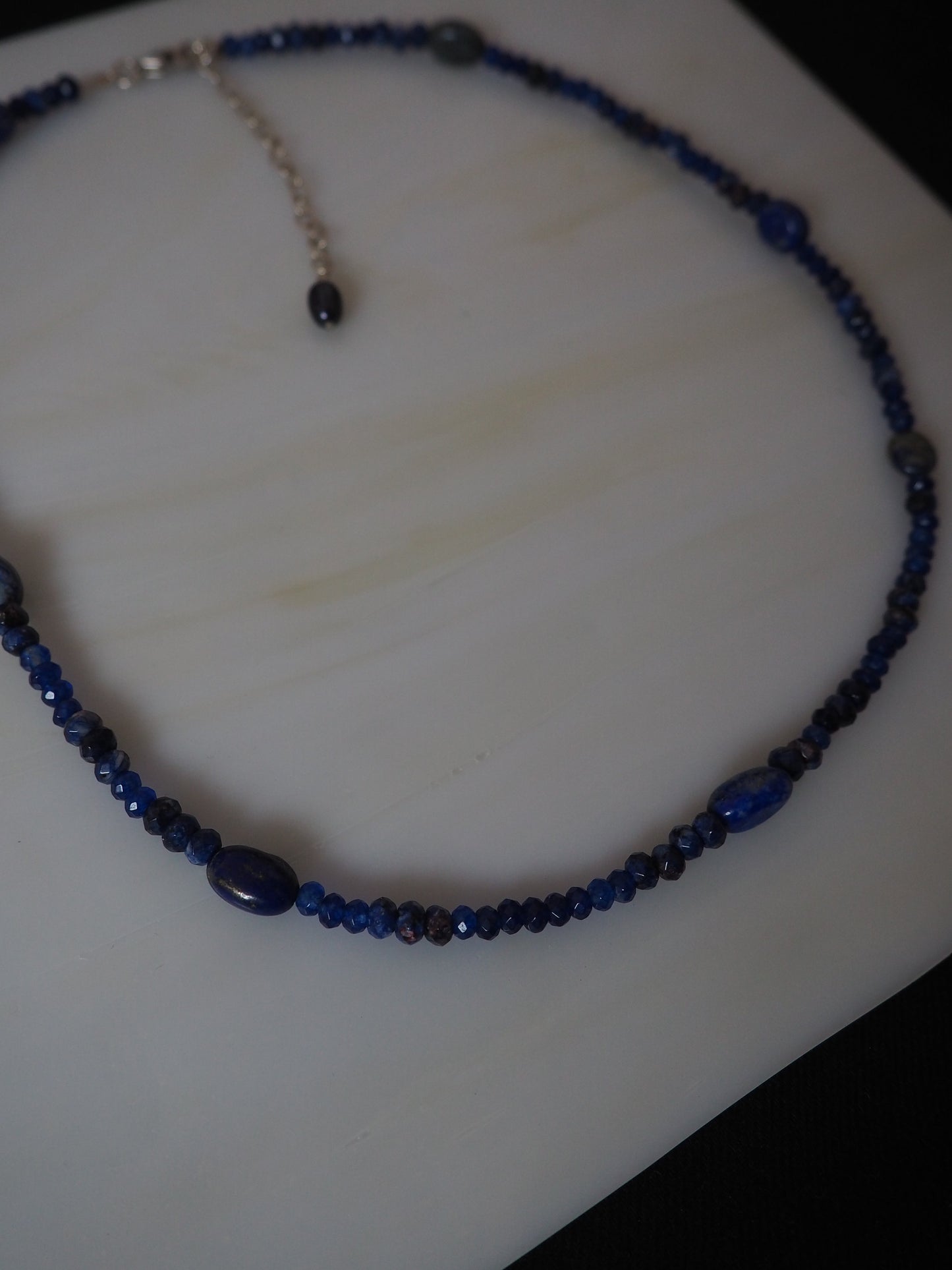 Lapis horizon necklace