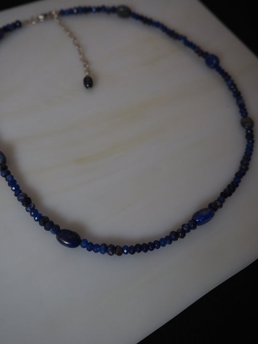 Lapis horizon necklace