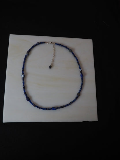 Lapis horizon necklace