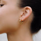 NET pearl earrings gold