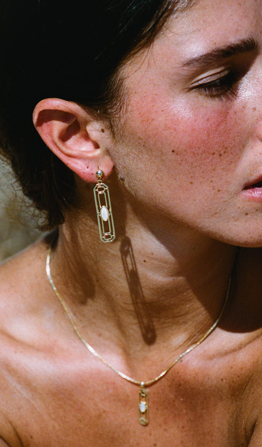 PRE ORDER - Golden Althea earrings