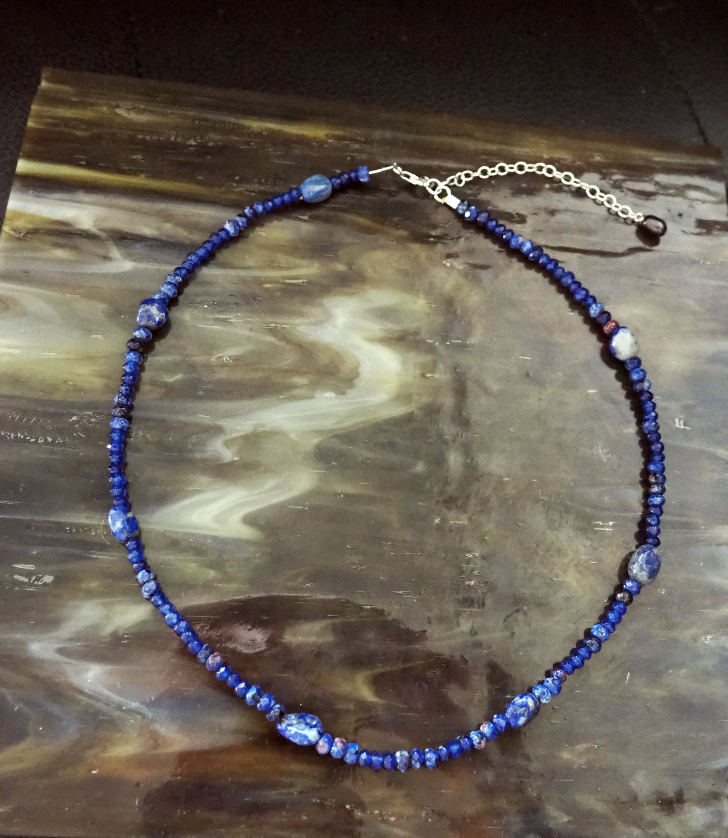 Lapis horizon necklace