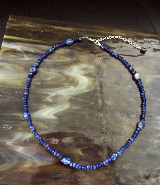 Lapis horizon necklace